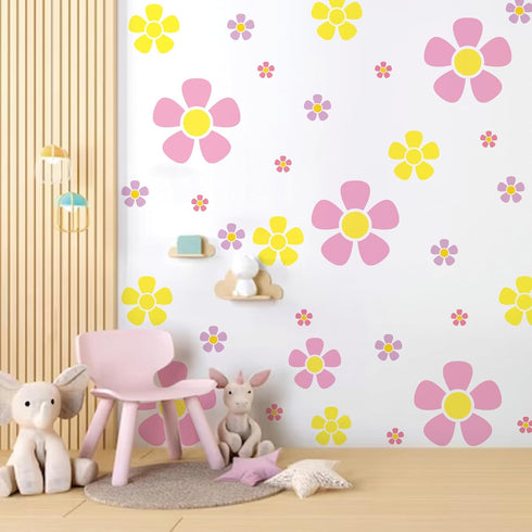 Flower Stencils for Painting on Wood, 11.8 inch Floral Daisy Stencils for Crafts Reusable Wood Burning Drawing Art Spring Paint Stencils for Wall ...