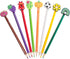 Nicunom 100 Pcs Pencil Topper Decoration, Cute Pencil Toppers Lovely Different Cartoon Pencil Clip Decoration for Students Gifts Classroom Reward ...