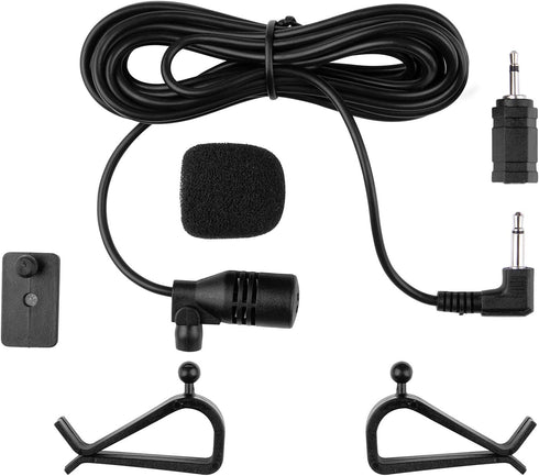 weishan 3.5mm Car Microphone 16ft External Assembly Mic Replacement for Boss JVC Sony Pioneer Vehicle Head Unit Bluetooth Enabled Stereo Radio CD ...