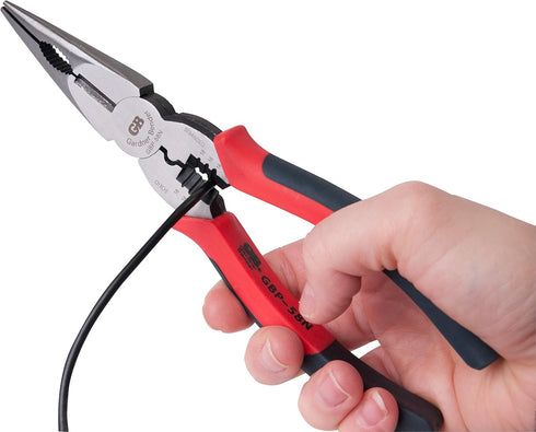 Gardner Bender GBP-58N ArmorEDGE Long Nose Electrical Pliers, 8 in., Steel...