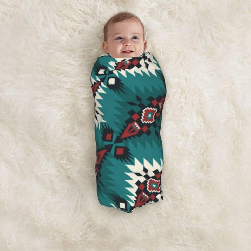 Aztec Western Native Southwest Baby Swaddle Blanket Newborn Baby Swaddling Blanket Cover Throw Wrap Blankets Soft Breathable for Unisex Baby Infan...