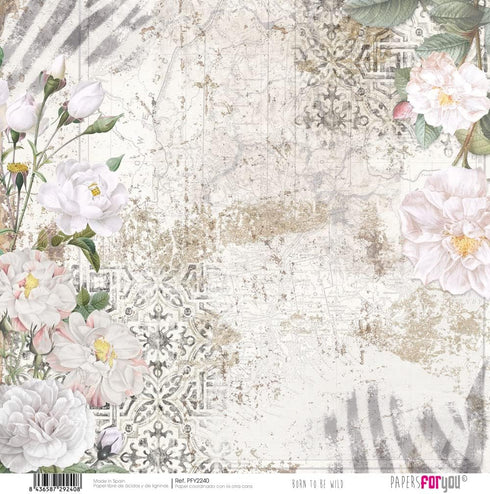 Papers For You - Scrapbooking and Craft Paper Kit | "Born To Be Wild" Collection | Includes 12 Double Sided Papers with Different Designs | Size 1...