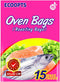 Oven Bags Cooking Roasting Bags for Chicken Meat Ham Seafood Vegetable - 15 Bags (13.8 x 17 IN)...