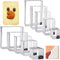 10PCS Rectangle Cookie Cutter Square Cookie Mold Stainless Steel Rectangle Biscuit Molds Square Pastry Molds Fondant Cake Cookie Cutter Set 1 Inch...
