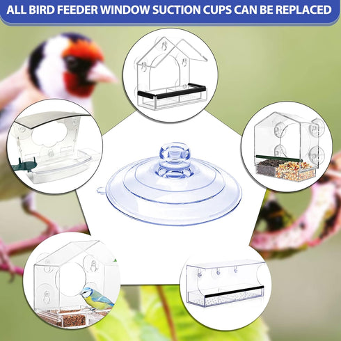 Bird Feeder Suction Cup, Bird Feeder Window Suction Cup, Bird Feeder Suction Cups Replacement (5 Pcs)...