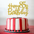 Gold Glitter Happy 85th Birthday Cake Topper - 85 Sign Cake Topper - Cheers to 85 Years Party Supplies - 85th Birthday Party Decoration...