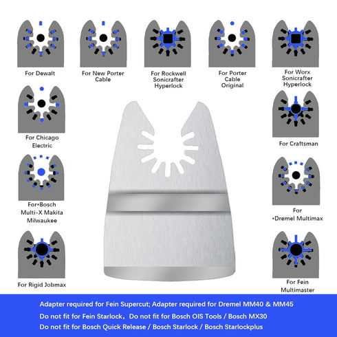14pcs Oscillating Scraper Blades 2 Inch, Universal Oscillating Tool Multitool Rigid Scraper Blades for Carpet Tile Adhesives...