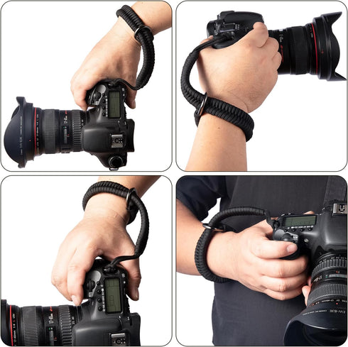Camera Wrist Strap,1Pack Adjustable Nylon Camera Hand Strap,for GoPro,DSLR,Fuji,Canon and Mirrorless Cameras Photographers Quick Release,Paracord ...