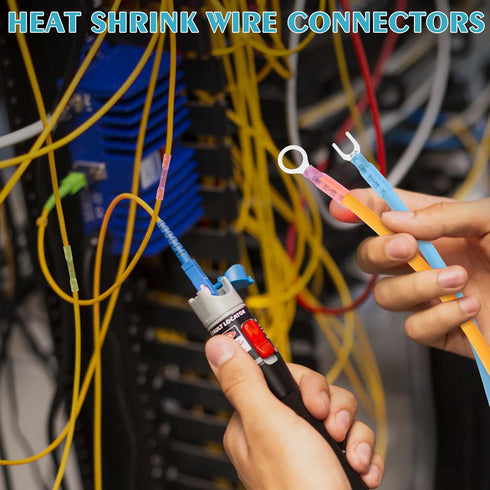 260PCS Heat Shrink Wire Connectors-Electrical Connectors Kit, Wire Terminal Connectors Waterproof Electrical Cable Butt Terminals, Crimp Insulated...