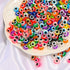 60pcs Evil Eye Beads Colorful Glass Turkish Evil Eye Spacer Beads Handmade Flat Round Lampwork Beads for Jewelry Making Business...
