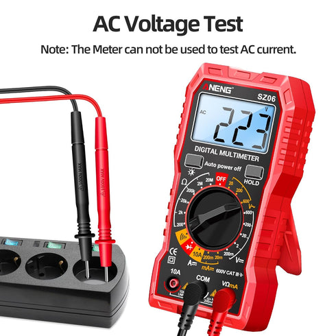 ANENG Digital Multimeter Tester Measures AC/DC Voltage,DC Current Ohm Amp Meter,Professional Multimetro Auto Voltmeter with Resistance, Diodes,Buz...