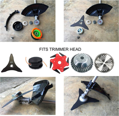 OXT Blade Adapter Kit, Blade Adapter Kit for Stihl FS55 FS56 FS85 FS90 FS100 FS110RX FS120 FS130 FS200 FS250 FR220 FR260 FR350 FR450 (Thrust Washe...