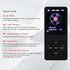 MP3 Player 32GB with Speaker Earphone Portable HiFi Lossless Sound MP3 Mini Music Player Voice Recorder E-Book HD Screen 1.8 inch Black Support up...