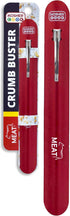 Meat Red Crumb Buster Quick and Efficient Metal Crumb Remover Dust of Tables and Countertops for Quick Cleaning, Color Coded Kitchen Tools...
