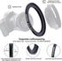 67mm Lens to 95mm Camera Filter Ring,Compatible with All 67mm Camera Lens & 95mm UV,ND,CPL Lens Hood Accessories,Made of CNC Machined Aluminum(67-...