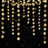 6 Pcs Glitter Champagne Gold Paper Circle Dots Garland (52 Feet) Party Hanging Bunting Birthday Party Decorations Engagement Party Bridal Shower W...