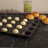 Mesh Silicone Hamburger Bun Mould, 20-Cavity Mini Hamburger Mould Silicone for Gluten-Free Hamburger Buns with Pinholes for Better Air Circulation...