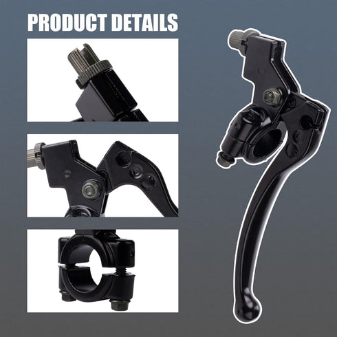 Left Right 7/8" 22mm Clutch Brake Handle Levers Perch Compatible with Honda XR80 XR100 CRF70 CRF80 CRF100 Pit Dirt Motor Bike Motocross...