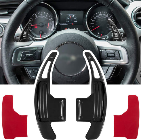 Steering Wheel Shift Paddle Extended Shifter Trim Cover for Ford Mustang 2015 2016 2017 2018 2019 2020 2021 2022 2023 Interior Decoration Accessor...