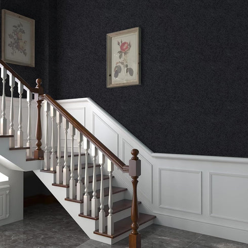 Black Peel and Stick Wallpaper Solid Black Contact Paper15.7inch x 118.1inch Matte Black Contact Paper Peel and Stick Self Adhesive Wallpaper Remo...