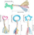 4 PCS Chew Toys for Teething, Soft Rubber Puppy Chew Toys, Puppy Teething Ring, Rope Dog Toys, Funny Interactive Toy for 2-8 Months Teething Small...
