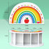 Funrous Wooden Rainbow Pencil Holder Pen Holder Teacher Appreciation Gifts from Students Pencil Organizer Brushes Makeup Brush Crayon School Teach...