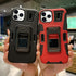 for iPhone 14 Pro Max Heavy Duty Case with Invisible Bracket Built-in Kickstand Holster, Military Grade Square Case for Men Women Protective Shock...