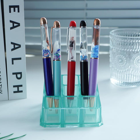 Sea Jellyfish Diver Boat Squid Girl Pens Cute Floater Floating Liquid Writing Journaling Ballpoint Pen Unique Funny Gift For Women Men Friends Swe...