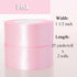 ATRBB 1 1/2 Inch Pink Satin Ribbon, 50 Yards Solid Fabric Ribbon for Gift Wrapping, Bouquets, Wedding and Home Decor, 25 Yards/roll x 2 Rolls...