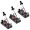 uxcell Single Pole Switch Physics Laboratory Equipment Single Pole Double Throw (SPDT) Switch Black 3 Pcs...