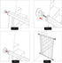 Baby Gate Wall Protector - Protect Walls & Doorways from Pet & Dog Gates - Pressure Mounted Gates Work on Stairs - Gates Wall Cups - 4 Pack - Whit...
