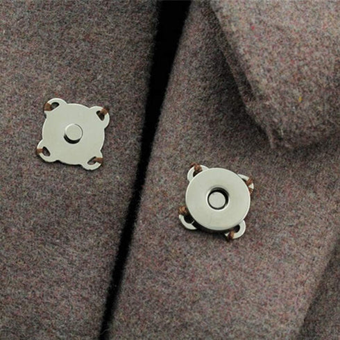 10 Sets Sew in Magnetic Bag Clasps Button Snaps Clasps Magnet Button for Purses Handbag Clothes Scrapbooking Closure Fastener Sewing Craft DIY (Si...