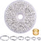Iron Split Rings, 1 Box (100g) 6 Sizes Double Loop Jump Ring Small Split Key Rings Connector with a Jump Ring Opener Tool for DIY Jewelry Making -...