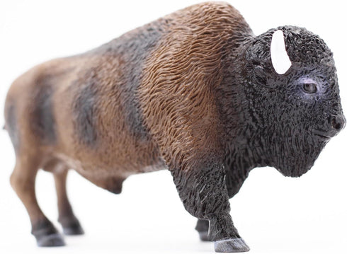 Gemini&Genius North American Bison Figurine Animal Toy, Bull Action Figure, Wildlife Play Toy for Kids, Hand Painted, Realistic and Durable Toys f...