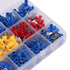 330 Pcs Wire Connectors Kit Wire Crimp Butt Insulated Electrical Terminals, Cold Pressing Terminal Set with Spade Terminals, Fork Terminals and St...