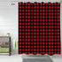 Vandarllin Extra Long 72x84 Inches Shower Curtain Washable,Water Repellent,Rustic Red Black Buffalo Check Plaid Pattern Print...