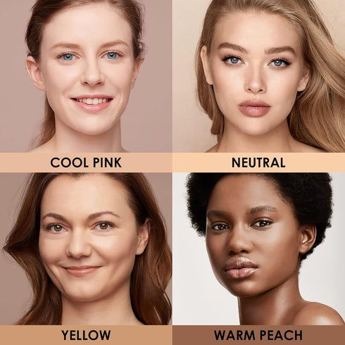 FOCALLURE PerfectBase Lasting Poreless Liquid Foundation, Medium to Full Coverage with Matte Finish, Covers Blemishes & Under-Eye Circles for All ...