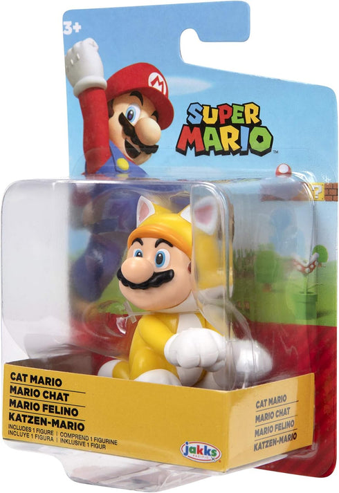 World of Nintendo 91424 2.5" Cat Mario Action Figure...