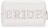 Etercycle Bride Letter Makeup Bag, Bride To Be Gifts Bling Pearl Rhinestone Patch Cosmetic Bag, Waterproof PU Travel Toiletry Bag for Bachelorette...