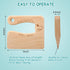 Sosation 2 Pieces Wooden Kids Knife for Cooking, Children's Safe Knives Wooden Kids Knife for Cooking and Cutting Veggies Fruits, Christmas Gift C...