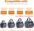 Travel Carrying Case Compatible with Jackery Explorer 300/240/160, Portable Power Station Storage Case with Waterproof Bottom and Front Pockets fo...