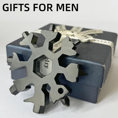 Gifts for Men, FODARSAI 18-in-1 Snowflake Multi Tool, Stocking Stuffers for Men, Cool Camping Tool Gadgets for Men, Unique Gifts for Dad, Husband,...
