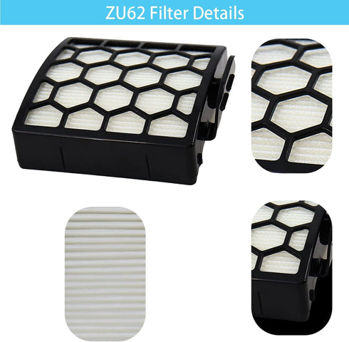 for Shark ZU62 ZU60 Navigator Zero-M Self-Cleaning Brushroll Pet Pro Upright Vacuum Replacement Filter Compare ZU62C NV150 NV151 NV251 NV255 Part ...
