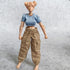 1/12 Scale Figure Clothes T-Shirt + Cargo Pants for 1:12 6inch Female TBL Action Figure Doll Clothes (Blue)...