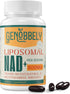 GENOBBELY 800 mg Liposomal NAD+ Supplement with Nicotinamide Riboside 200 mg, Trans-Resveratrol 100 mg - True NAD Supplement for DNA Repair, Healt...