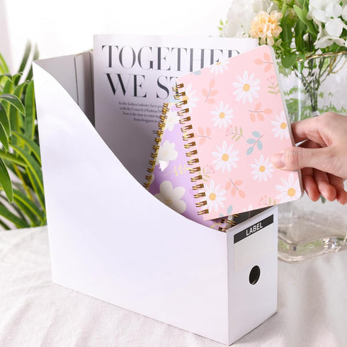 Koogel 4PCS Spiral Notebook Journals, A6 Pocket Notebooks College Ruled Notebooks for Women Gift Office School Supplies...