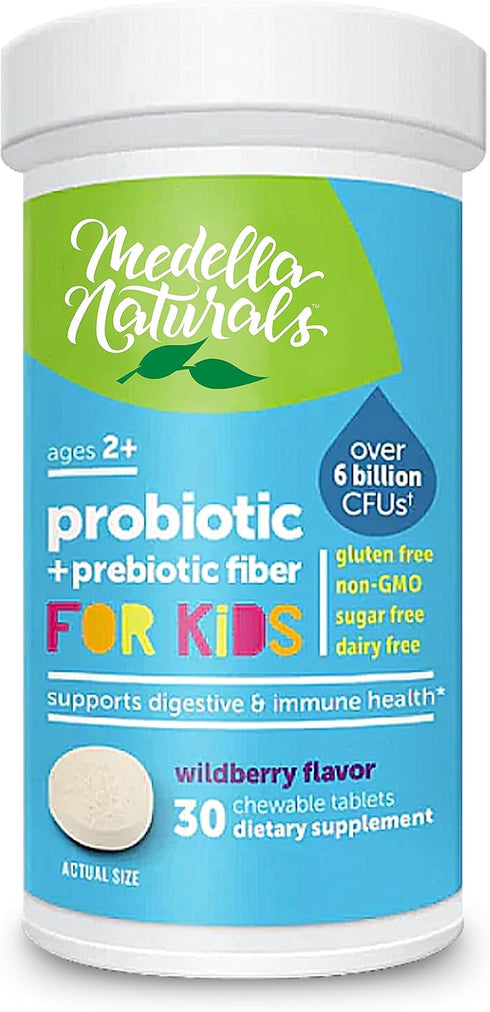 Probiotics for Kids + Prebiotics to Support Digestive Health - 6 Billion+ CFUs of Kids Prebiotic and Probiotic to Help Support Immunity & Digestio...