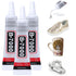3PCS B7000 Jewelry Glue for Jewelry Making, FITTDYHE 15ML/0.5fl oz Clear Glue DIY Craft Glue Rhinestones Glue, Waterproof Stong Bond Adhesive Glue...