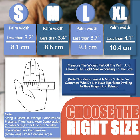 DRNAIETY 2 Pairs Arthritis Compression Gloves, for Hand Arthritis, Rheumatoid, Osteoarthritis, Carpal Tunnel Pain, Compression Gloves for Arthriti...