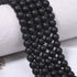 200Pcs 4mm Natural Matte Black Onyx Agate Beads Round Loose Gemstone Stone Beads for Jewerly Making with Crystal Stretch Cord...